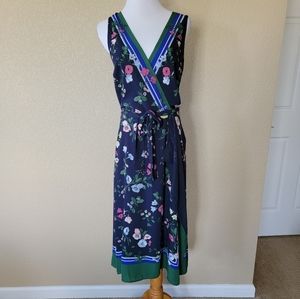 Ann Taylor Floral Border Wrap Dress, Size 6